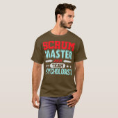 T-shirt Scrum Master Psychologue Agile Team PM Funny (Devant entier)