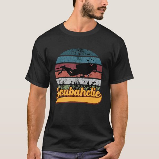 T-shirt Scuaholic Plongée plongée plongée Divemaster (Devant)