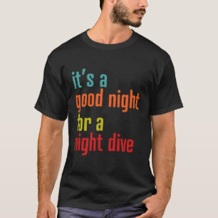 T-shirt Scuba Dive Gear Pour Plongeurs Nuit Pour La Nuit S
