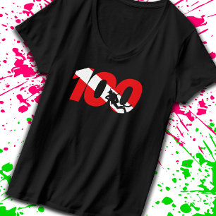 T-shirt Scuba Diver Poison 100e Scuba Diving Milestone