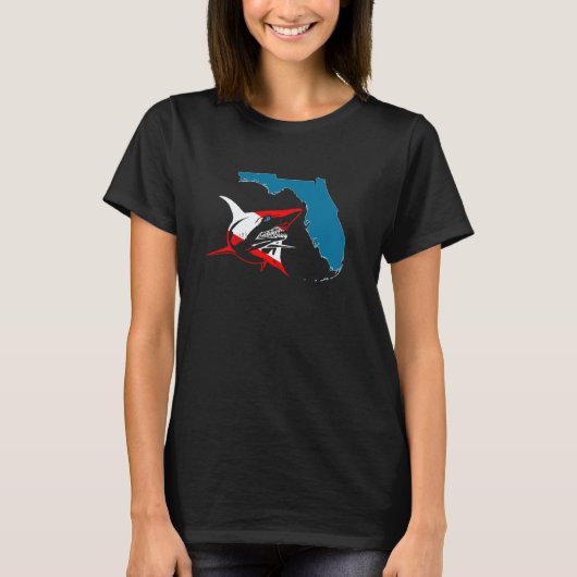 T-shirt Scuba Diving Accessories Florida Shark Dive Flag S (Devant)