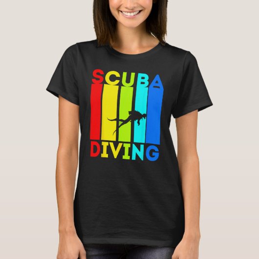 T-shirt Scuba Diving Design Dive Scuba Diver (Devant)