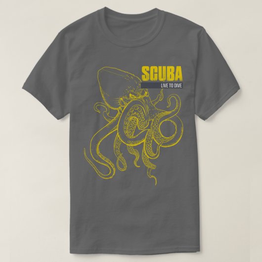 T-shirt SCUBA Live to DIVE (Design devant)
