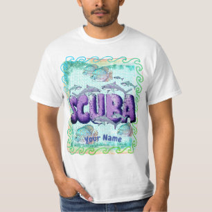 T-shirt scuba requin