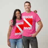 T-shirt Scuba Secourir Diver Instructeurs Étudiants Divema (Unisexe)