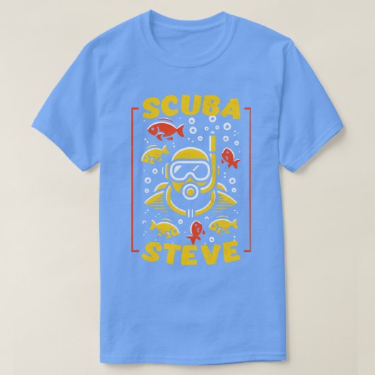 T-shirt Scuba Steve Diving Fan Art (Design devant)