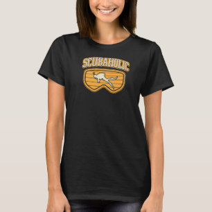 T-shirt Scubaholic plongeur sous-marin dans l'engrenage Di