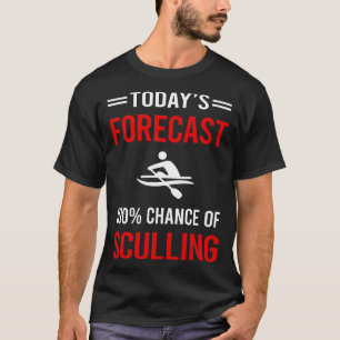 T-shirt Sculling de prévision d'aujourd'hui