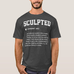 T-shirt Sculpted Funny Dictionary Gym Signification