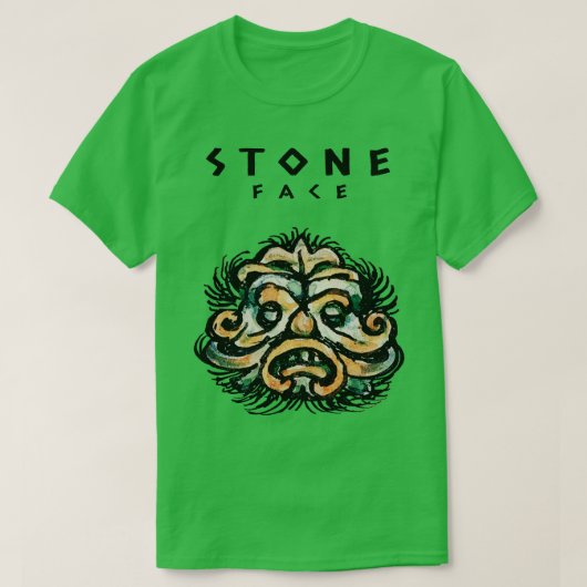 T-shirt Sculpture classique Tête de pierre face (Design devant)