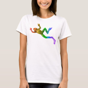 T-shirt Sculpture de grenouille arc-en-ciel de SlipperyJoe