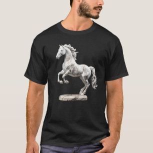 T-shirt Sculpture de statue de cheval 1