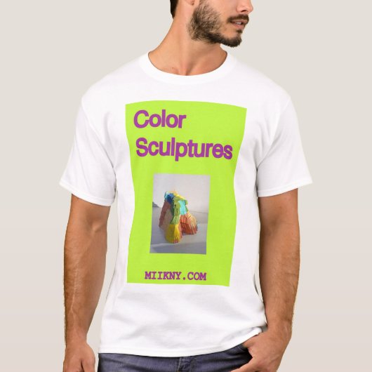 T-shirt Sculptures de couleur brillantes (Devant)