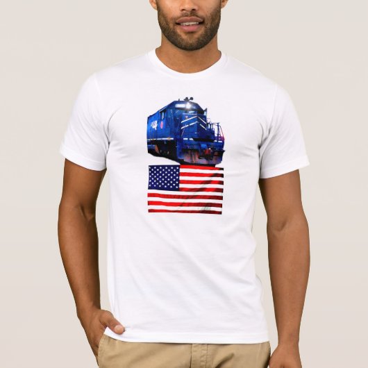 T-shirt SD-40 assortissant le drapeau des États-Unis (Devant)