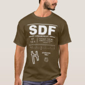 T-shirt SDF de l'aéroport international de Louisvi (Devant)