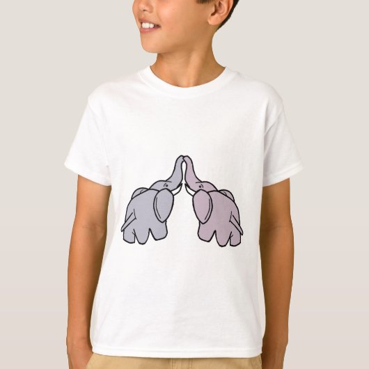 T-shirt Se blottir des éléphants (Devant)