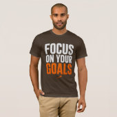 T-shirt SE CONCENTRER SUR VOS OBJECTIFS – Typographie Moti (Devant entier)