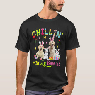 T-shirt Se détendre avec mes lapins Mignon labrador Retrie