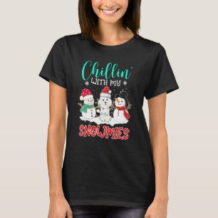 T-shirt Se détendre avec mon Poodle Santa Noël Tr