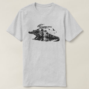 T-shirt Se faire submerger dans le marais aux alligators