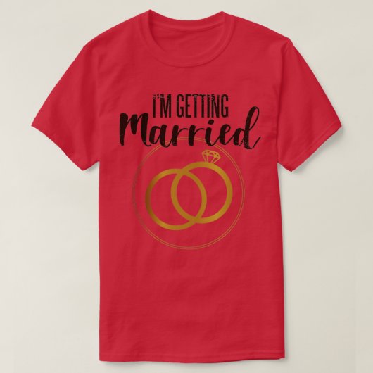 T-shirt Se marier bientôt (Design devant)