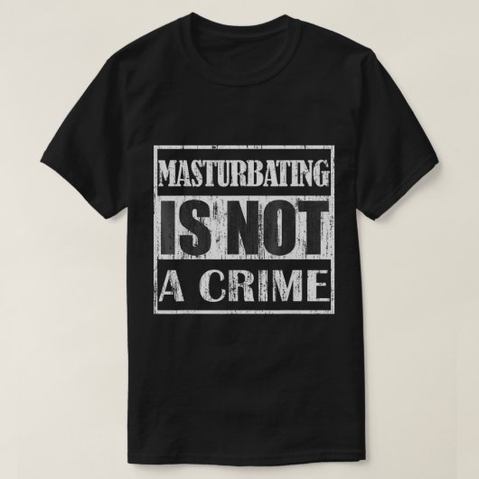 T-shirt Se masturber n'est pas un crime (Design devant)
