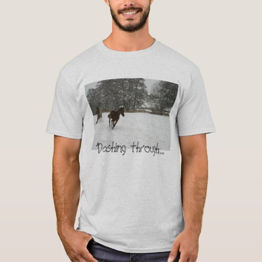 T-shirt Se précipiter à travers… (Devant)
