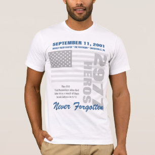 T-shirt Se rappelant 9/11 - Le double a dégrossi