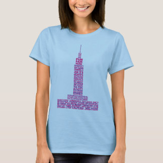 T-shirt Se rappelant Baton Rouge - bébé de dames - bleu Te