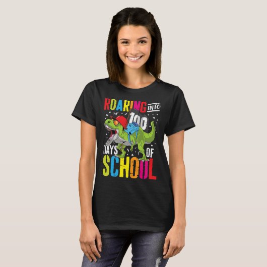 T-shirt Se Roulant Dans 100 Jours D'Amusement Scolaire T R (Devant entier)