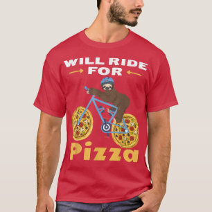 T-shirt Se Roulera Pour Pizza Drôle Pour Les Fentes Et L'A