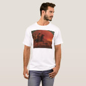 T-shirt Se sauvant un feu de prairie (1868A) (Devant entier)