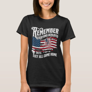 T-shirt Se souvenir de tous les déployés jusqu'à leur reto