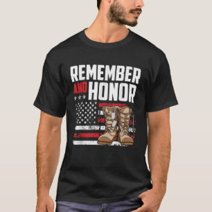 T-shirt Se souvenir et honorer Héros tombés Amérique États