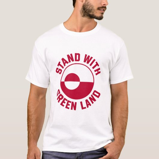 T-shirt Se Tenir Avec Le Groenland (Devant)