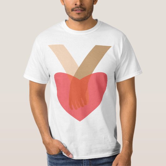 T-shirt Se tenir par la main (Devant)