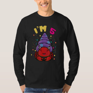 T-shirt Sea Animal Im 5 Hermit Crab 5e anniversaire