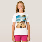 T-shirt Sea  Crabs on Tropical Beach – Serene Ocea (Devant entier)