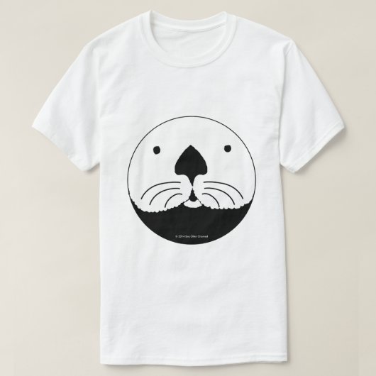 T-shirt Sea Otter looking out of the round window (Design devant)