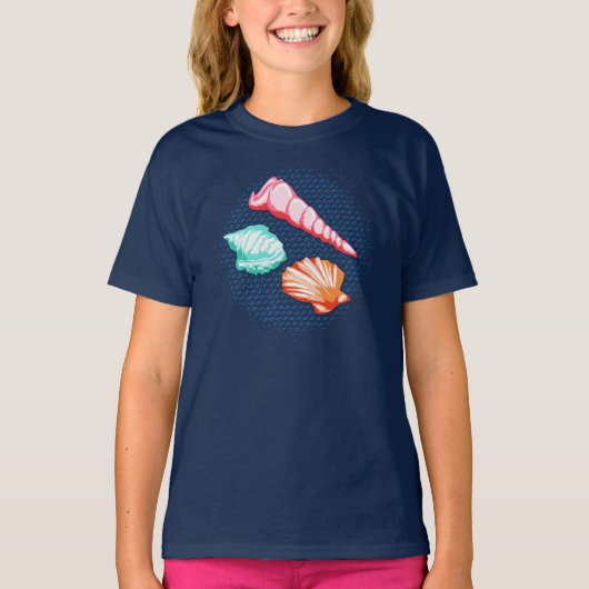 T-shirt Sea Shells Sandy Beach Vacances (Devant)
