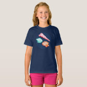 T-shirt Sea Shells Sandy Beach Vacances (Devant entier)