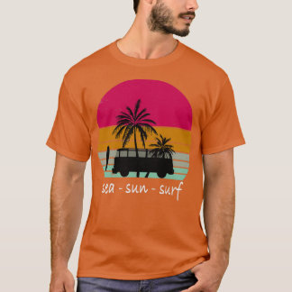 T-shirt Sea Sun Surf Sunset Surf été