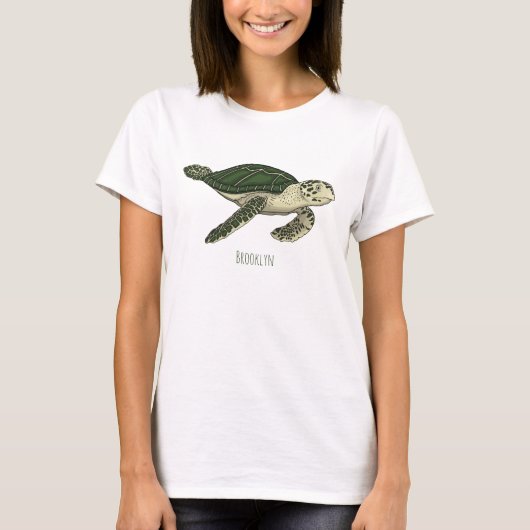 T-shirt Sea turtle cartoon (Devant)