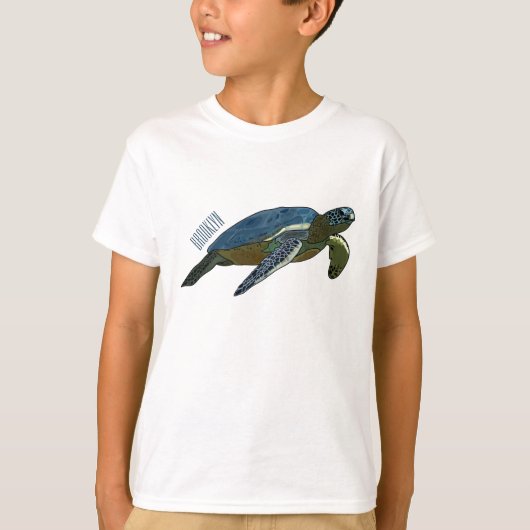 T-shirt Sea turtle cartoon (Devant)