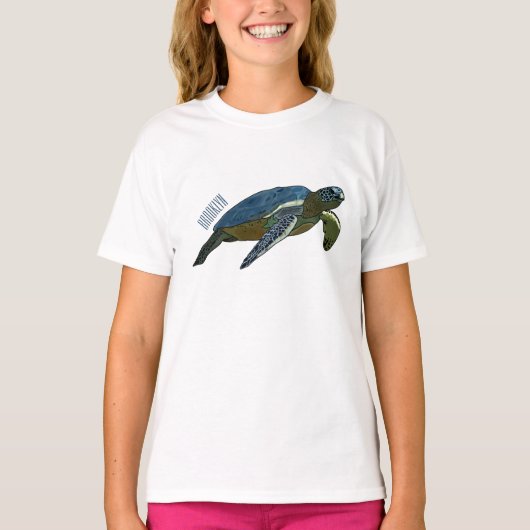 T-shirt Sea turtle cartoon (Devant)