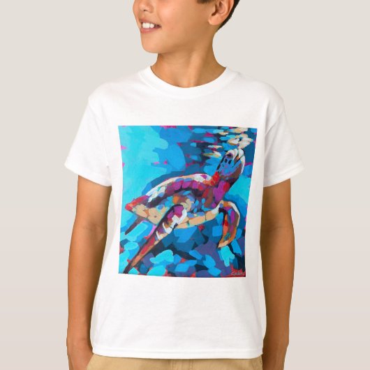 T-shirt Sea Turtle Painting - Beach Home Decor (Devant)