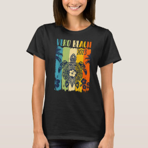 T-shirt Sea Turtle Retro Vero Beach Floride Famille Vacati