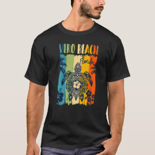 T-shirt Sea Turtle Retro Vero Beach Floride Famille Vacati