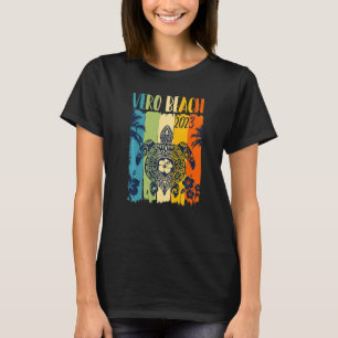 T-shirt Sea Turtle Retro Vero Beach Floride Famille Vacati
