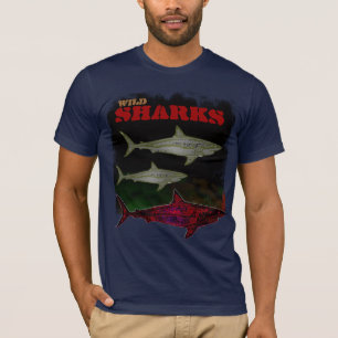 T-shirt sea wild Sharks tee cool